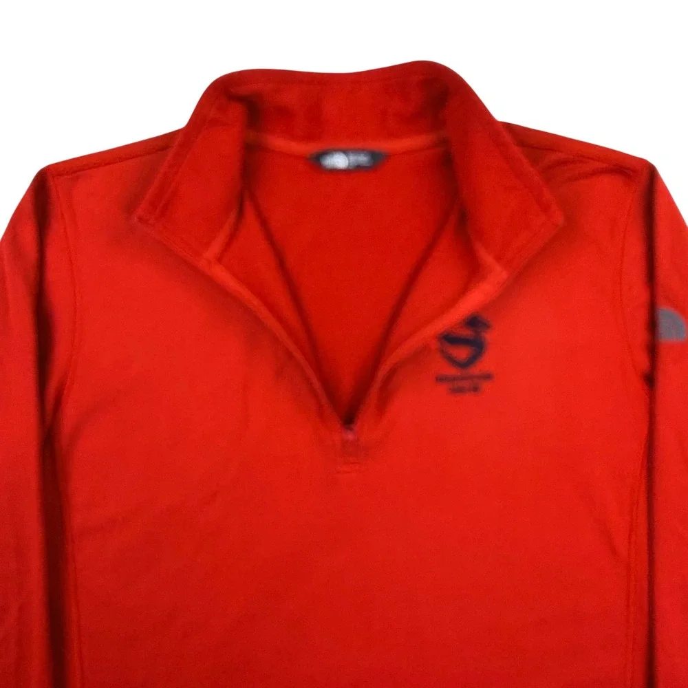 North Face 1/4 Zip Pullover Men Large Red Fleece Shanghai Dragon OVERWATCH